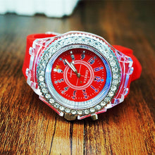 Load image into Gallery viewer, Flash Luminous Watch Led light Personality trends students lovers jellies woman men's watches light WristWatch

