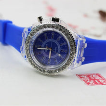 Load image into Gallery viewer, Flash Luminous Watch Led light Personality trends students lovers jellies woman men's watches light WristWatch
